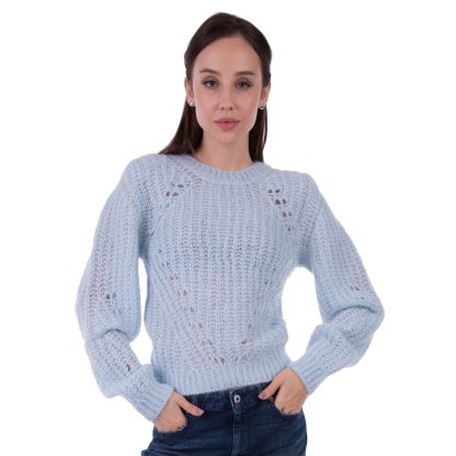 Dondup krótki błękitny sweter
