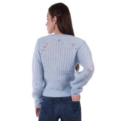 Dondup krótki błękitny sweter