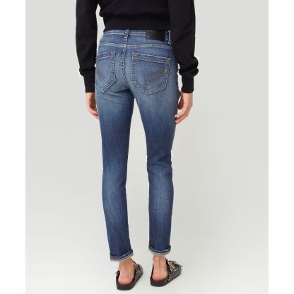 Dondup skinny jeans z niskim stanem