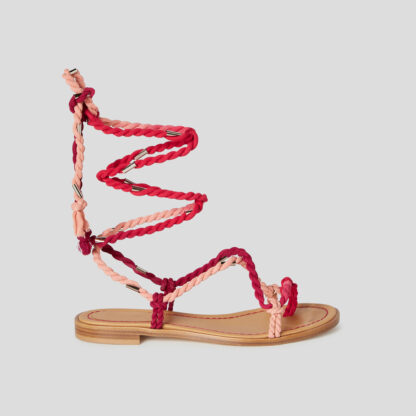 Dondup - sandały ze sznurka wiązane