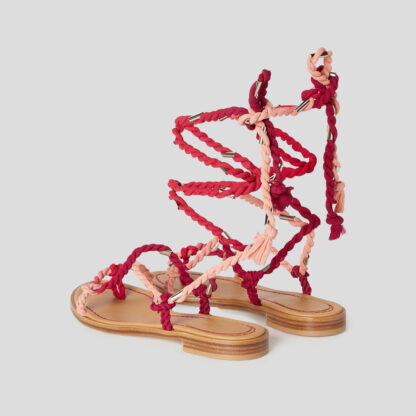 Dondup - sandały ze sznurka wiązane
