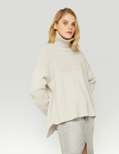 Dondup - wełniany sweter ze stójką