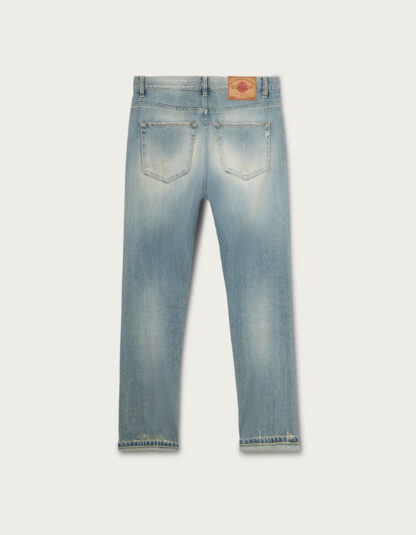 Dondup - jasne jeansy z dopasowaną nogawką