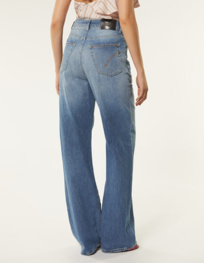 Dondup - szerokie jeansy z kieszeniami