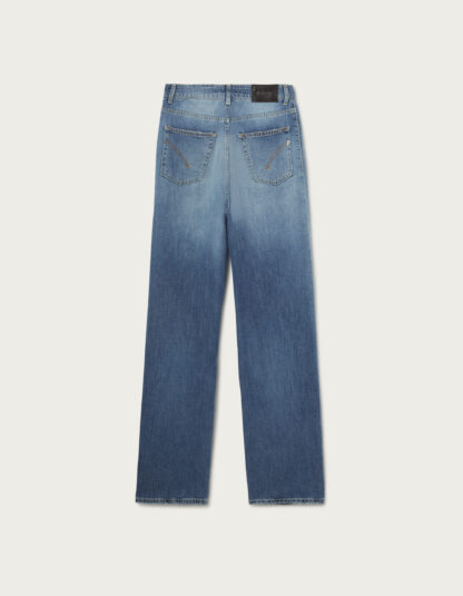 Dondup - szerokie jeansy z kieszeniami