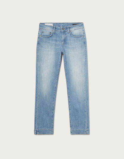 Dondup - błękitne dopasowane jeansy