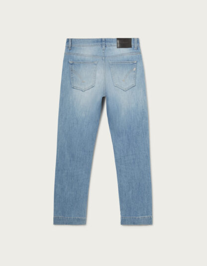 Dondup - błękitne dopasowane jeansy