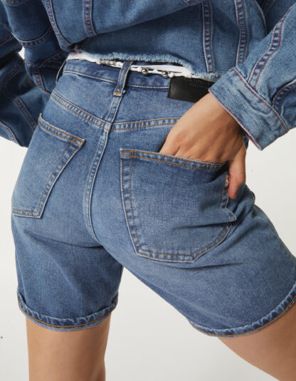 Dondup - jeansowe shorty z wysokim stanem