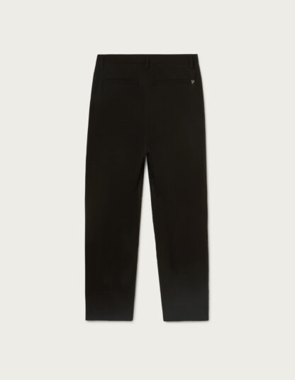 Dondup - luźne czarne spodnie z wiskozy