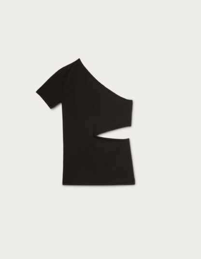 Dondup - czarna asymetryczna bluzka