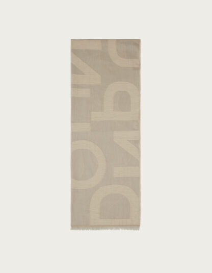 Dondup - bawełniany bezowy szal