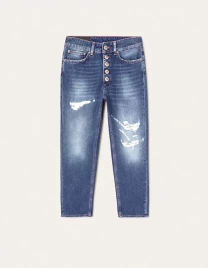 Dondup - luźne jeansy zapinane na guziki