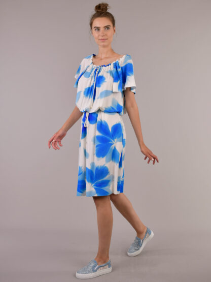 Blumarine - sukienka w niebieskie kwiaty