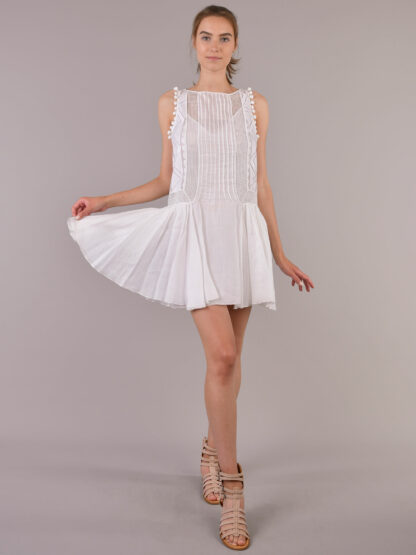 Dondup - biała sukienka mini