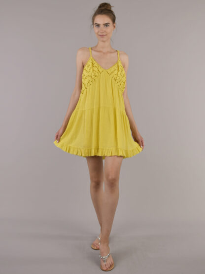 Dondup - żółta sukienka mini