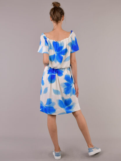 Blumarine - sukienka w niebieskie kwiaty