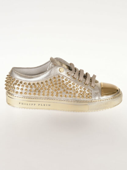 Philipp Plein – złote sneakersy z ćwiekami