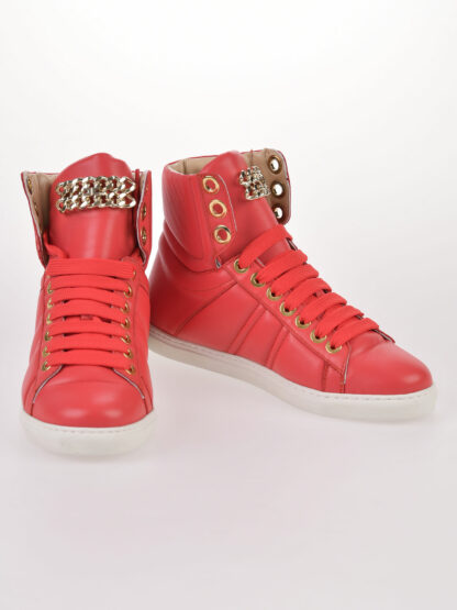 Elisabetta Franchi - czerwone sneakersy