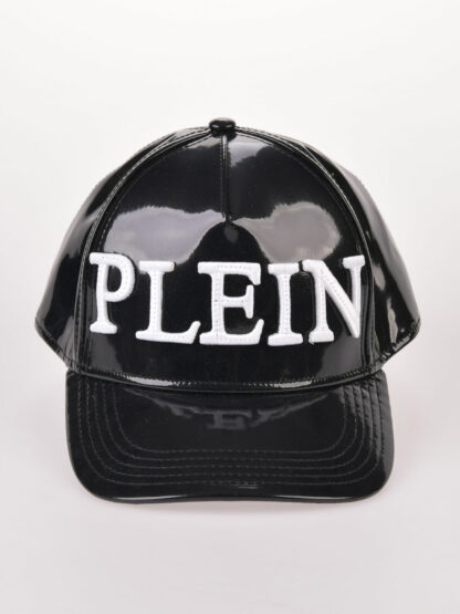 Philipp Plein - lakierowana czapka z daszkiem