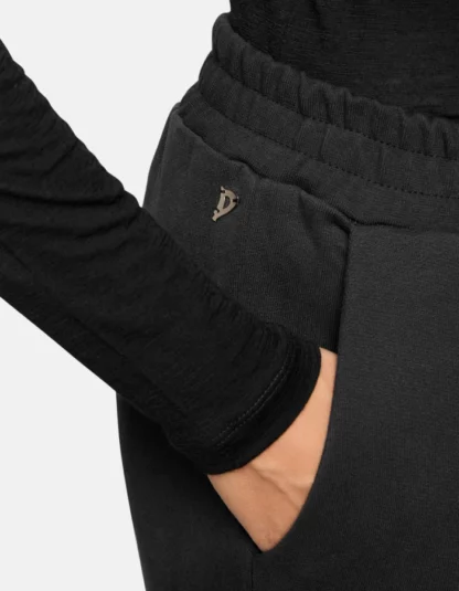 Dondup - czarne spodnie dresowe ze ściągaczem