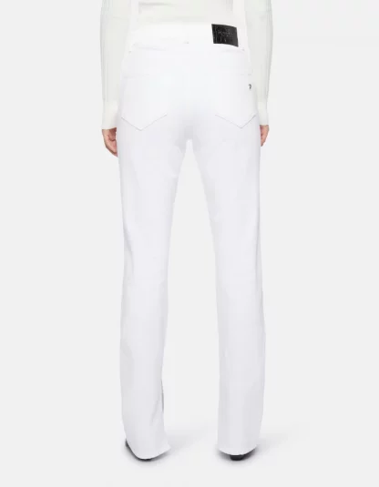 Dondup - białe spodnie z rozcięciem