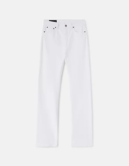 Dondup - białe spodnie z rozcięciem