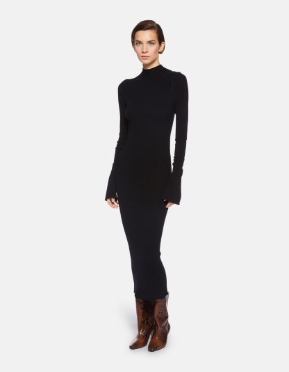 Dondup - czarna długa sukienka