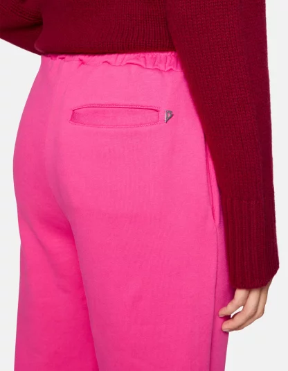 Dondup - różowe spodnie z bawełny