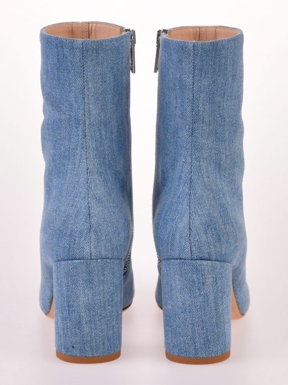 Dondup - niebieskie jeansowe botki