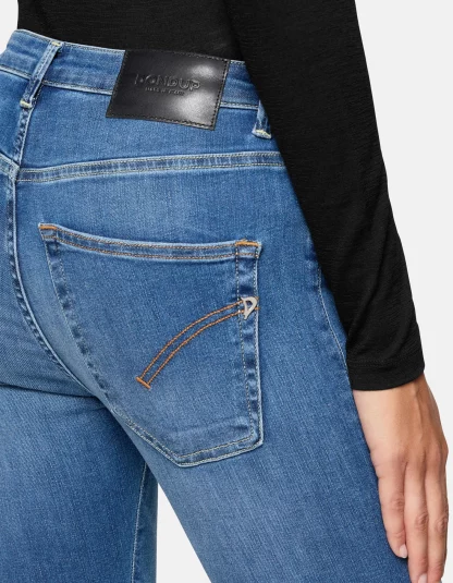 Dondup - dopasowane jeansy z wysokim stanem