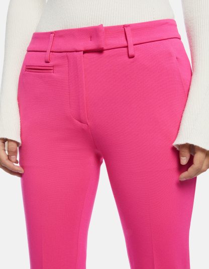 Dondup - różowe spodnie slim-fit