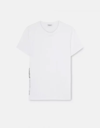 Dondup - t-shirt z nadrukiem