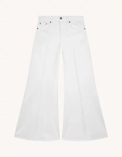 Dondup – białe szerokie jeansy