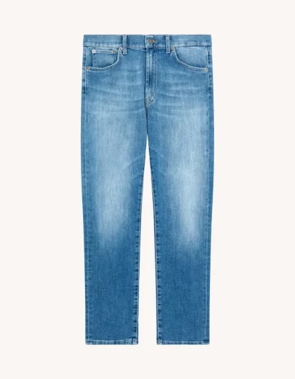 Dondup – przecierane jeansy z prostą nogawką