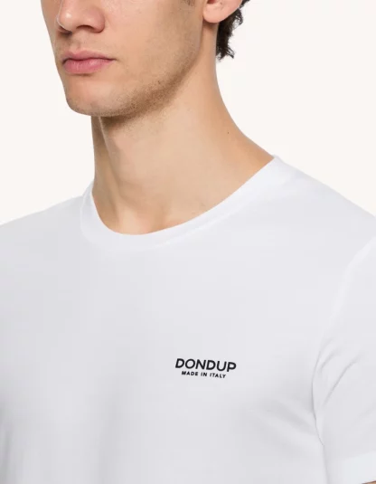 Dondup – biała dopasowana koszulka