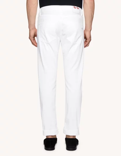 Dondup - białe jeansy męskie