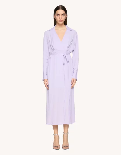 Dondup - długa liliowa sukienka