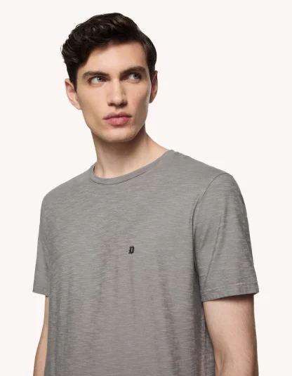 Dondup – szara koszulka o regularnym kroju